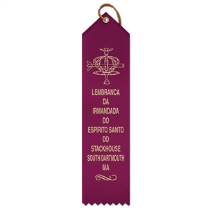 2" x 8" Hot Stamped Point Top Ribbons