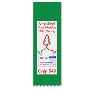 2" x 6" Hemmed Top Multicolor Ribbons