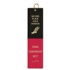 2-1/2" x 10" Custom Hot Stamped 2 Layered Pinked Top Ribbon