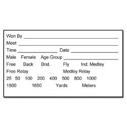 Stick-on Record Cards - Style PS