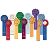 Victory Torch Stock Rosette - 1 Streamer