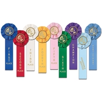 Gymnastics Stock Rosette - 1 Streamer