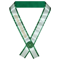 Hot Stamped 2-Layered Contestant Sash