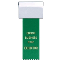 3" x 2" Name Badges w/ Hot Stamped Printed Ribbons
