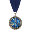 2-1/4" LXC Color Fill Medal w/ Grosgrain Neck Ribbon