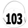 Dressage/Small Oval Exhibitor Numbers w/ Elastic