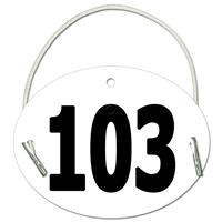 Dressage/Small Oval Exhibitor Numbers w/ Elastic
