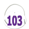 Oval Exhibitor Numbers w/ Elastic