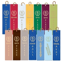 2" x 8" Victory Torch Stock Square Top Ribbons