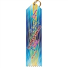 2" x 8" Multicolor "Common Core" Stock Point Top Ribbons