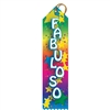 2" x 8" Multicolor "Awesome" Stock Point Top Ribbons