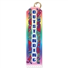 2" x 8" Multicolor "Awesome" Stock Point Top Ribbons