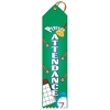 2" x 8" Multicolor "Perfect Attendance" Stock Point Top Ribbons