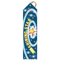 2" x 8" Multicolor "Awesome" Stock Point Top Ribbons