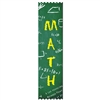 2" x 8" Multicolor "Math" Stock Pinked Top Ribbons