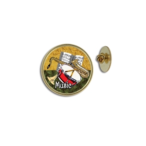 "Music" Stock Lapel Pins