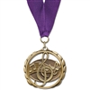 2-3/8" ES Medal w/ Grosgrain Neck Ribbon