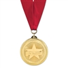 2" BL Medal w/ Grosgrain Neck Ribbon