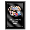 5" x 7" Full Color Black Plaque w/ Acrylic Overlay