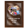 5" x 7" Full Color Cherry Finish Plaque w/ Acrylic Overlay