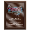 7" x 9" Full Color Cherry Finish Plaque w/ Acrylic Overlay