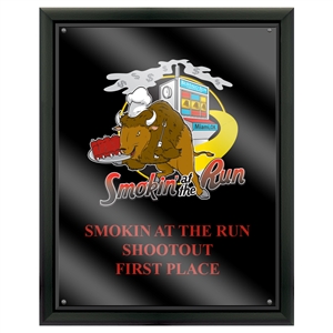 8" x 10" Full Color Black Plaque w/ Acrylic Overlay