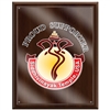 12" x 15" Full Color Cherry Finish Plaque w/ Acrylic Overlay