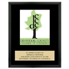 8" x 10" Full Color Custom Plaque - Black Finish