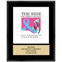 12" x 15" Full Color Custom Plaque - Black Finish
