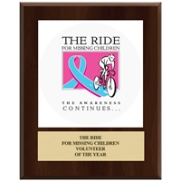 12" x 15" Full Color Custom Plaque - Cherry Finish