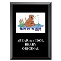 5" x 7" Full Color Black Plaque