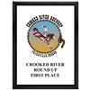 9" x 12" Full Color Black Plaque