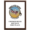 9" x 12" Full Color Cherry Finish Plaque