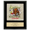 8" x 10" Full Color Black Plaque w/ Tumbled Stone Tile