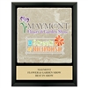 9" x 12" Full Color Black Plaque w/ Tumbled Stone Tile