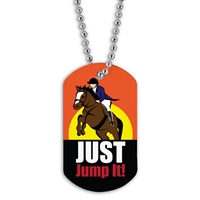 Full Color Dog Tags w/ Equestrian Stock Designs