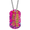 Full Color Dog Tags w/ Gymnastics Stock Designs