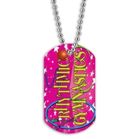 Full Color Dog Tags w/ Gymnastics Stock Designs