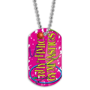 Full Color Dog Tags w/ Gymnastics Stock Designs