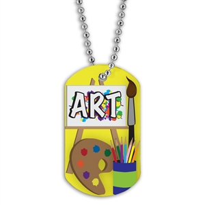 Full Color Dog Tags w/ Scholastic Stock Designs