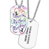 Full Color Dog Tags w/ Dance Stock Designs & Print on Back