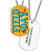 Full Color Dog Tags w/ Scholastic Stock Designs & Print on Back