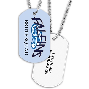 Full Color Custom Dog Tags w/ Print on Back