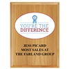 Full Color Solid Red Alder Plaque