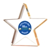 Full Color Gold Star Shimmer Acrylic