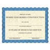 Classic Blue Custom Award Certificate