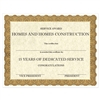 Classic Gold Custom Award Certificate