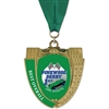 2-3/4" MS14 Full Color Medal w/ Grosgrain Neck Ribbon