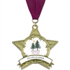 3-3/8" AS14 Full Color Medal w/ Grosgrain Neck Ribbon