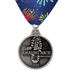 2-1/2" HS Medal w/ Custom Printed V-Stitched Millennium Neck Ribbon